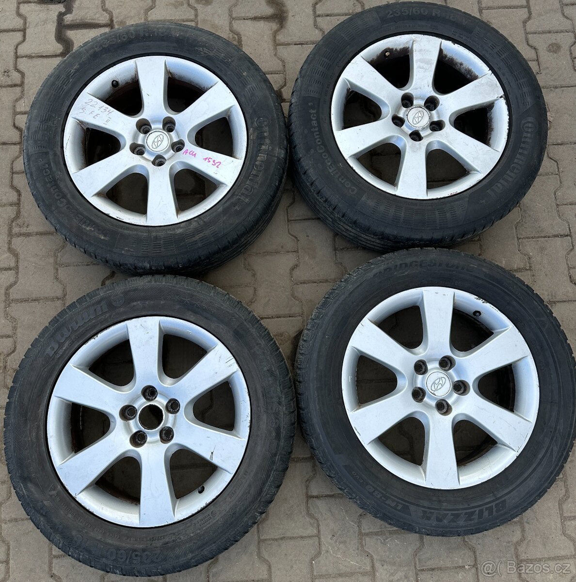 Prodám ALU kola Hyundai č. 1532