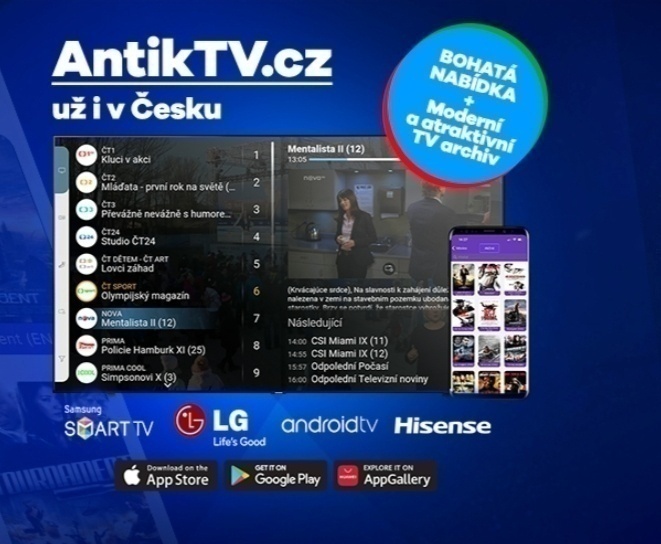 AntikTV voucher 12 měsíců IPTV