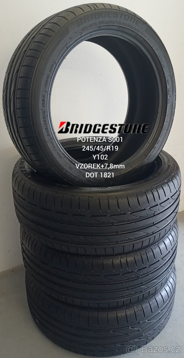 Letní pneumatiky BRIDGESTONE POTENZA S001 245/45/R19