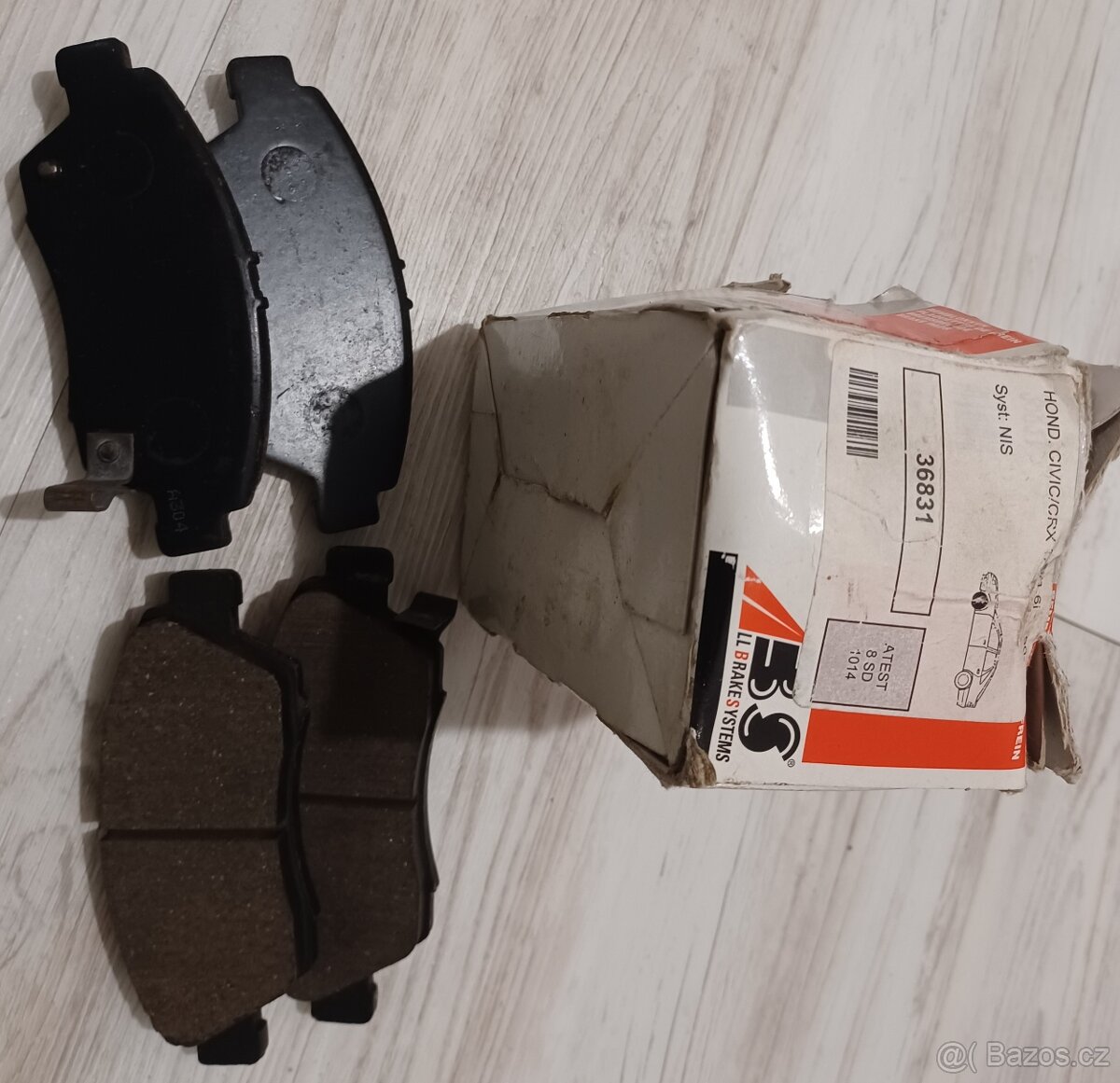 Brzdové destičky HONDA CIVIC/CRX 1,3 / 1,6i