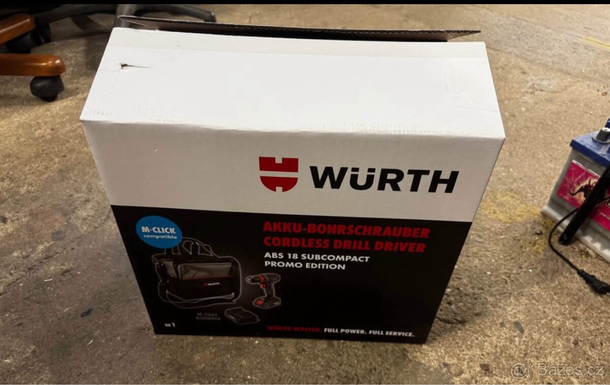 Aku vrtací šroubovák Würth - NOVÝ