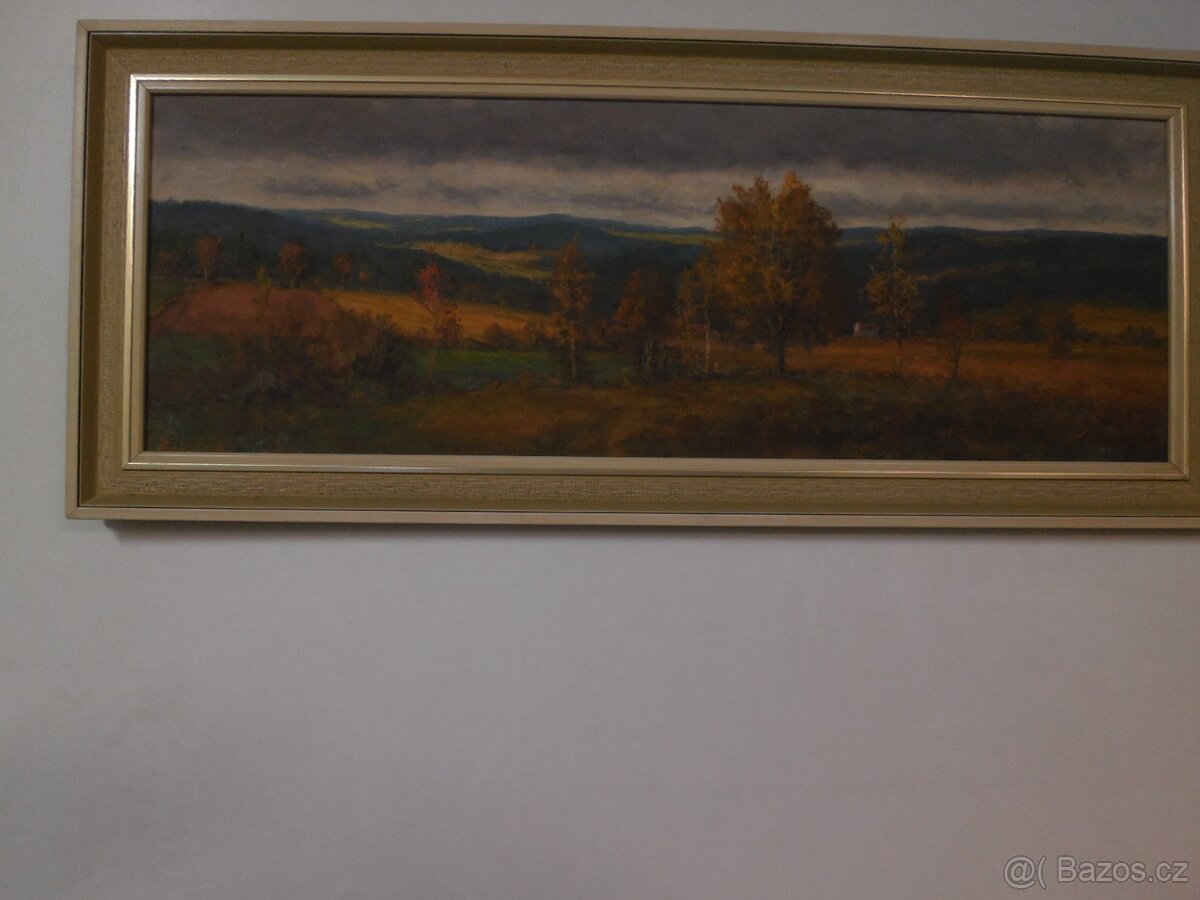 Obraz krajiny Karel Balíček 31.10.1904- Chrast
