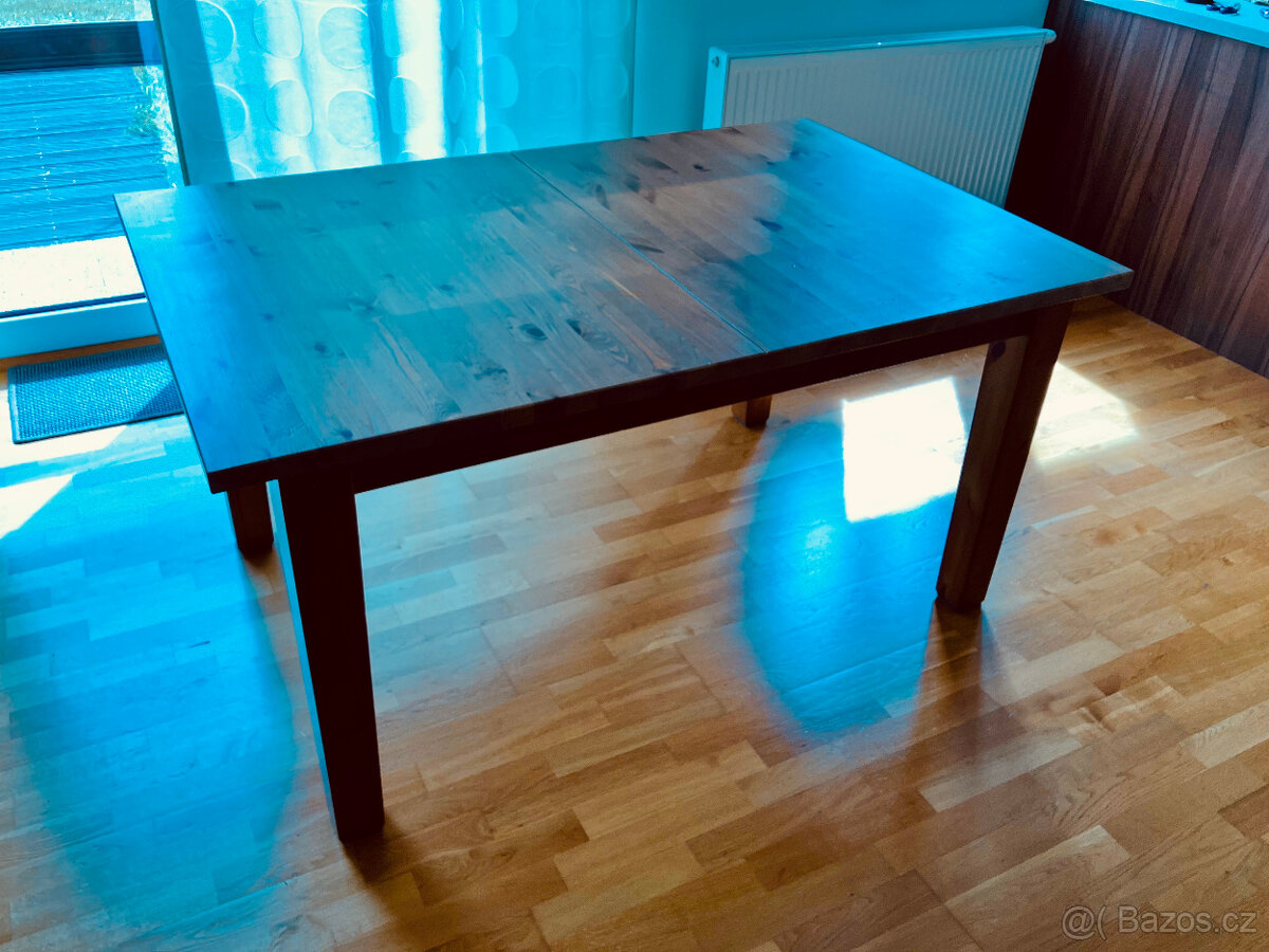 Jídelní stůl Ikea Stornas, rozkládací, masiv