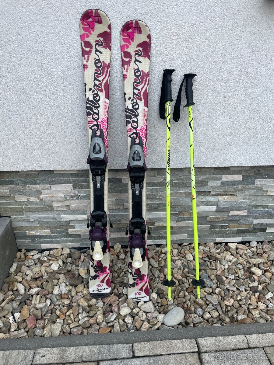Lyze Salomon 100cm + hůlky