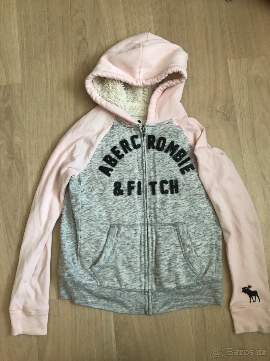 Dívčí mikina s kožíškem Abercrombie Kids, vel. 11/12 let