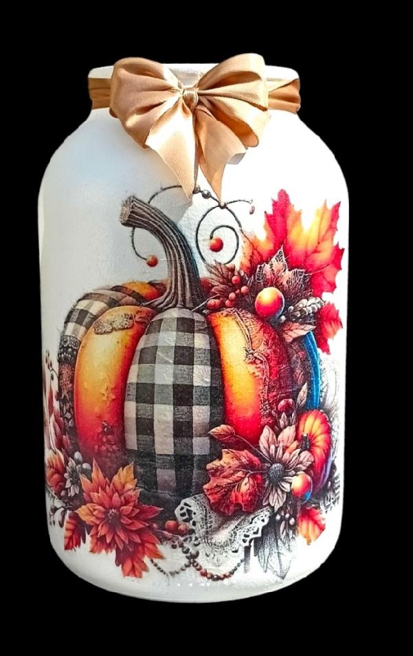 Skleněné lucerny ze zavařovacích lahví