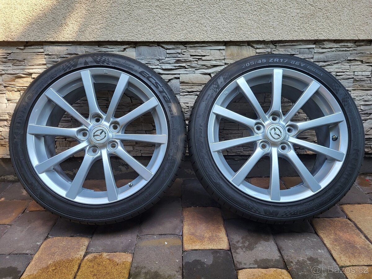 Alu kola Mazda MX - 5 včetně letních pneu