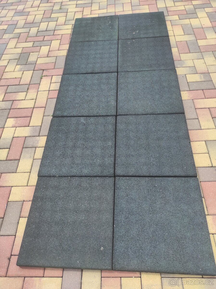 Prodám gumové ochrané desky na dětské hřiště