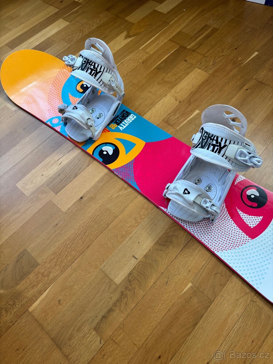 Snowboard, včetně vázání + boty zdarma