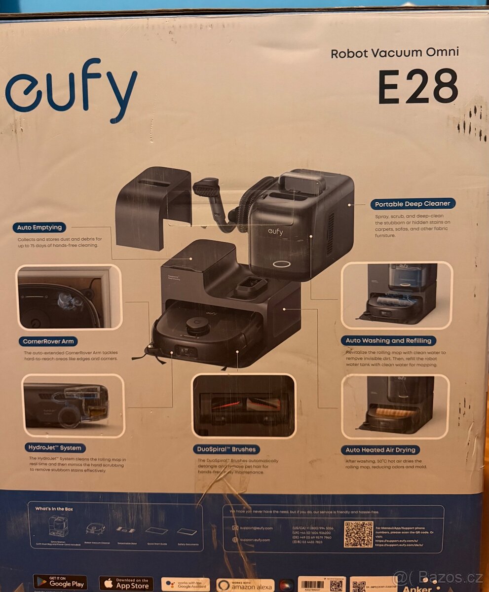 Robotický vysavač Anker eufy Omni E28 – černý