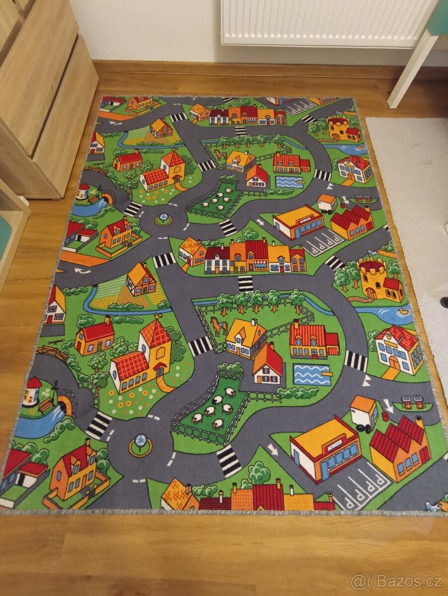 Dětský koberec na hraní silnice