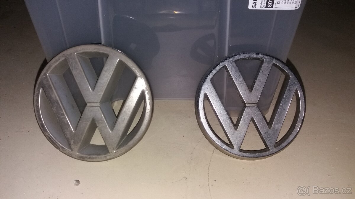 Prodám znaky VW do př.mřížky na VW GOLF-2 a 3.