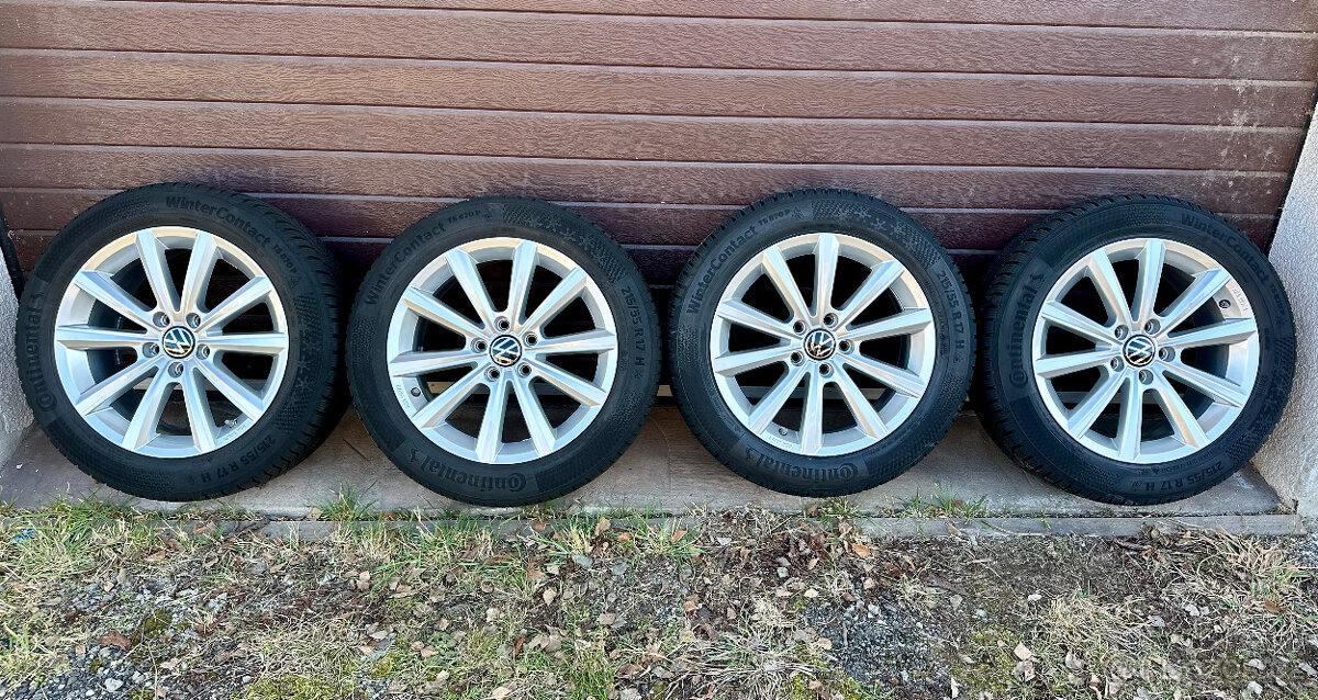 Originál alu kola volkswagen merano 5x112, nové pneu