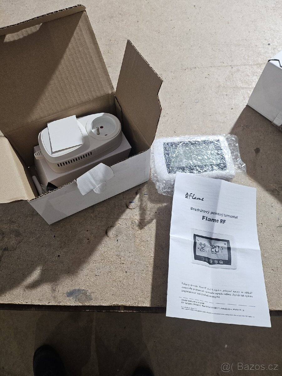 Elektrická zásuvka spínaná bezd. Termostatem