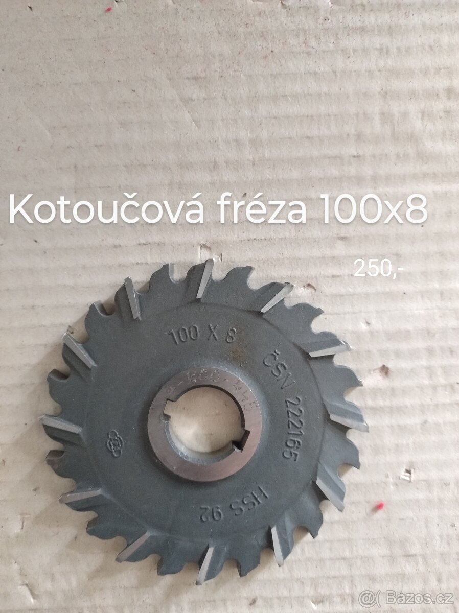 Kotoučová fréza 100x8