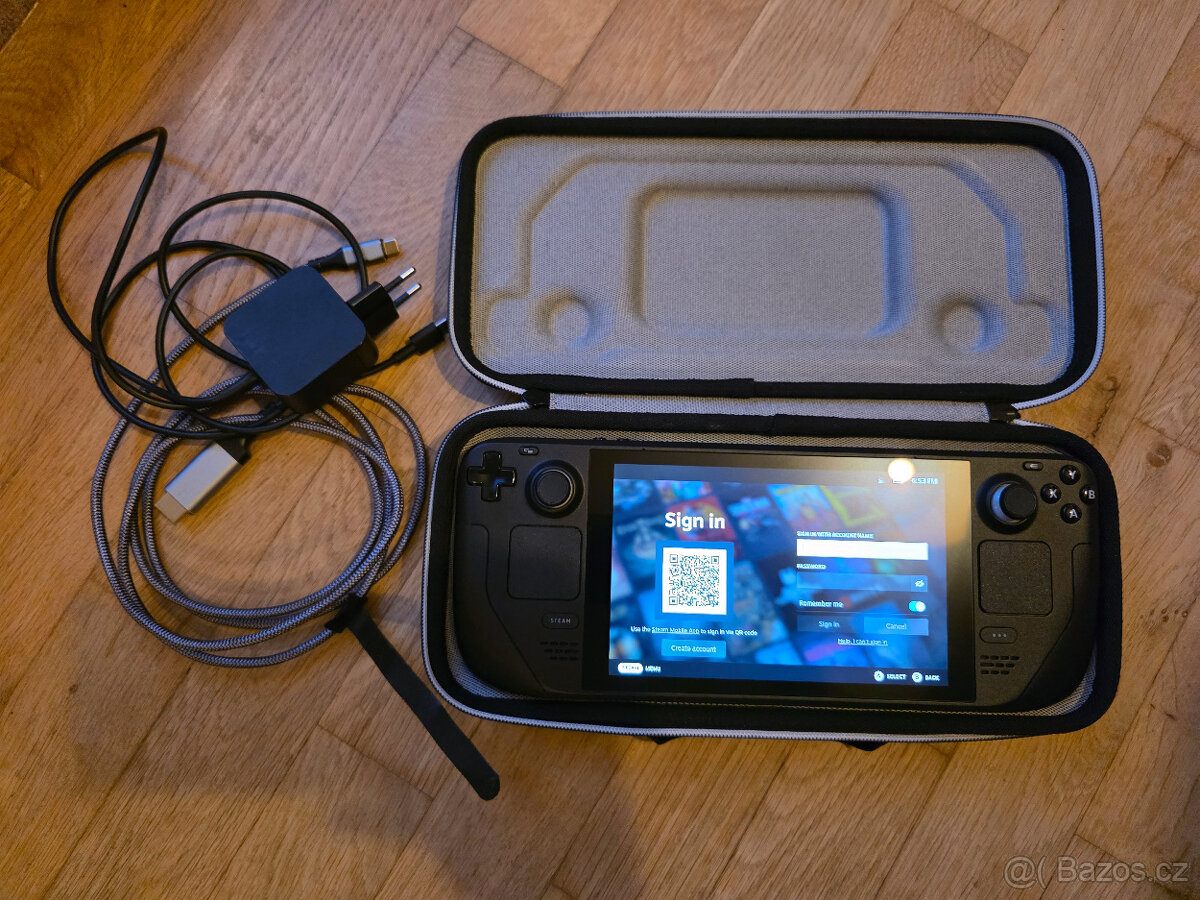 Steam Deck LCD 512GB (záruka, top stav, příslušenství)
