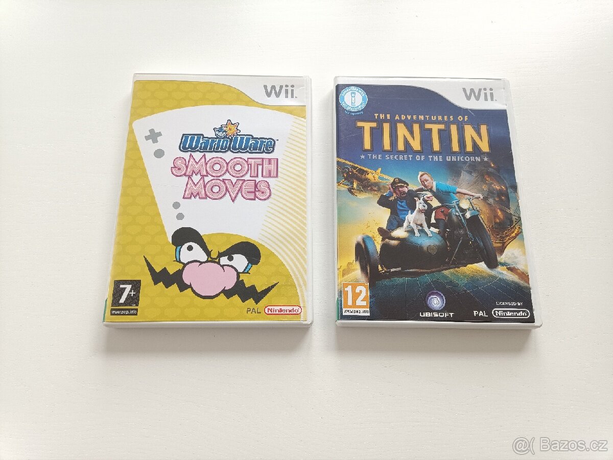 WarioWare Smooth Moves, Tintin Secret of Unicorn, pro Wii