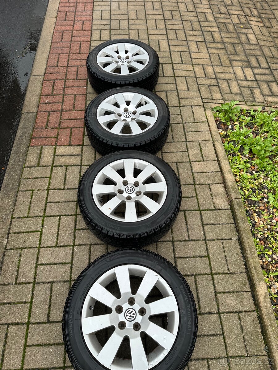 Alu kola, zimni gumy Altenzo 205/55/16 et37