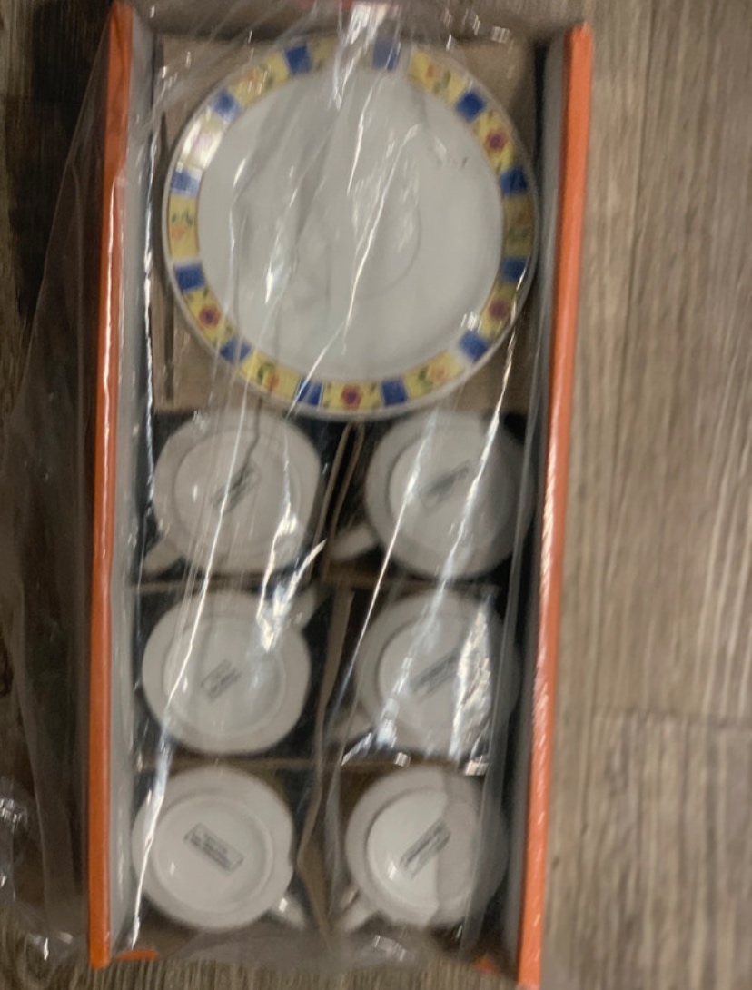 Retro hrnky na kávu - hrnek a talířek