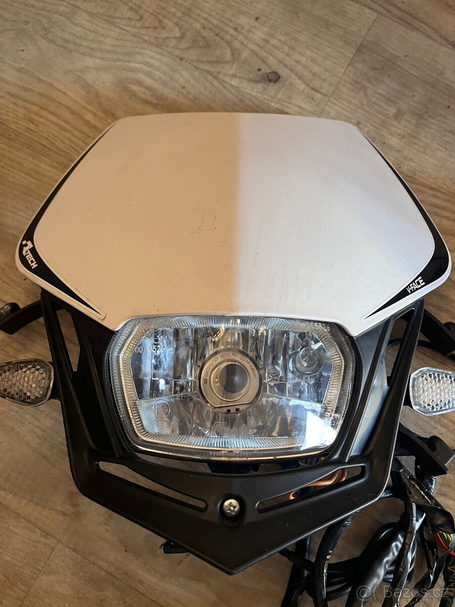 Maska + světla Enduro - tachometr Koso