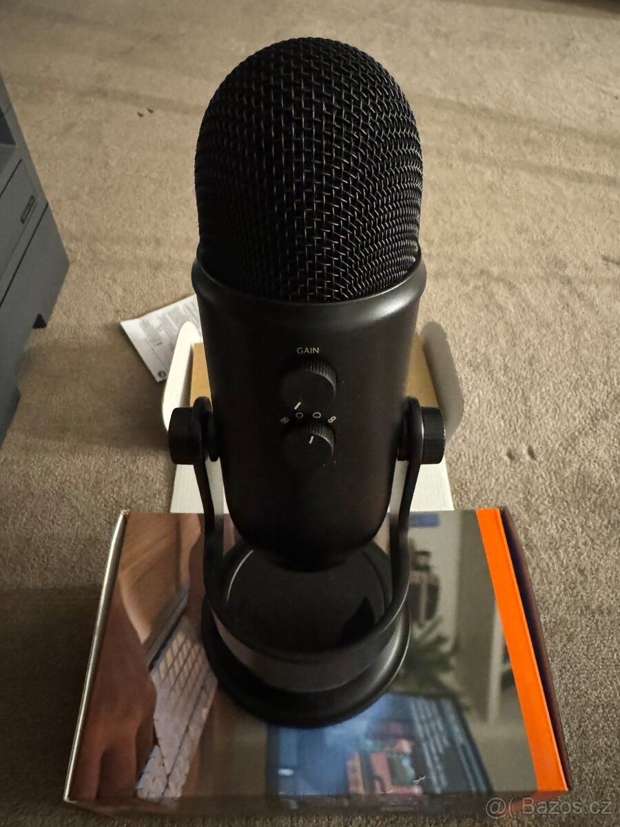 Logitech G Blue Yeti USB Black, skoro nový, krabice, záruka