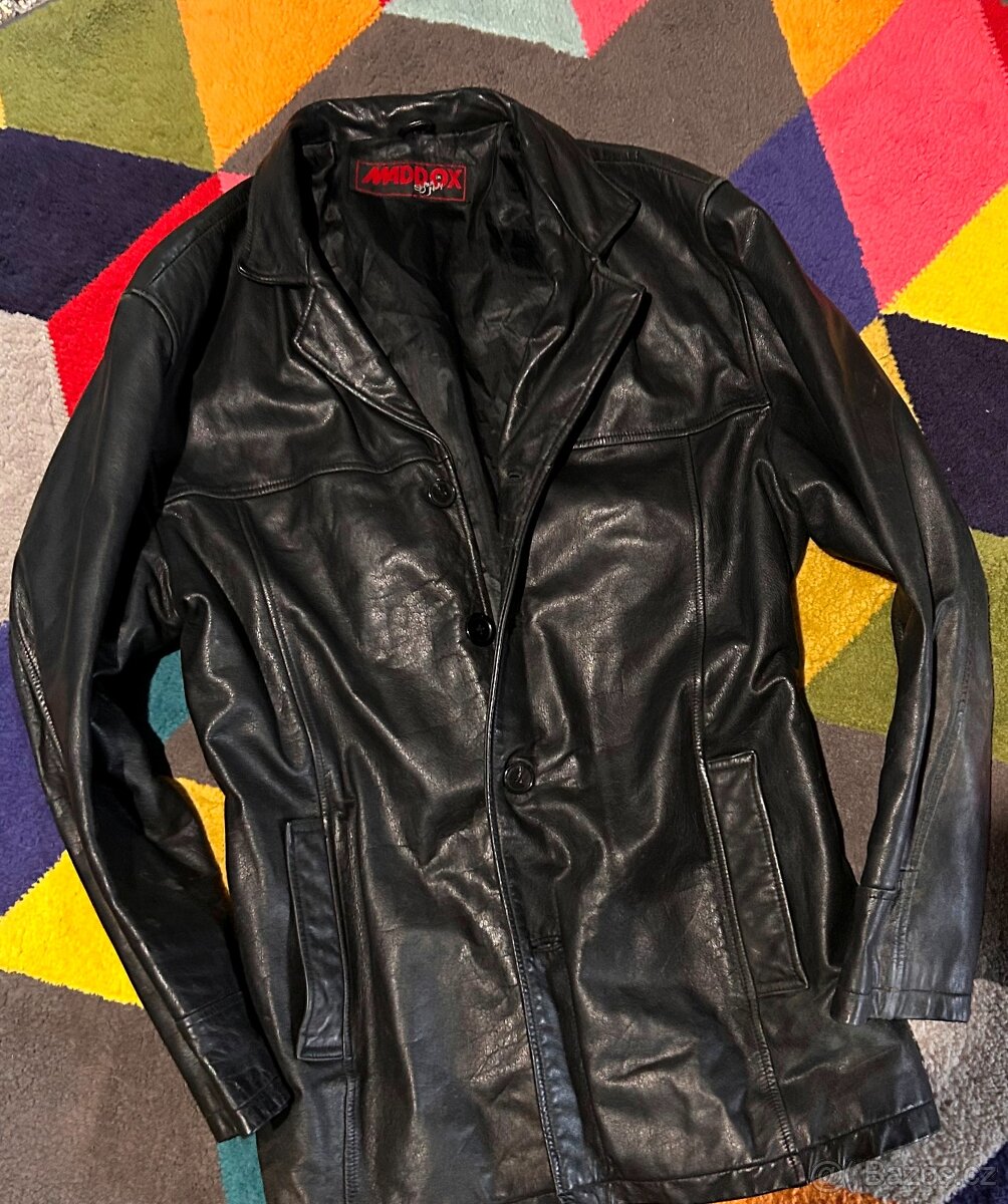 MADOX   VEL 54 PÁNSKÁ BUNDA -KOŽÁRNA 💪🏽🤩L-XL