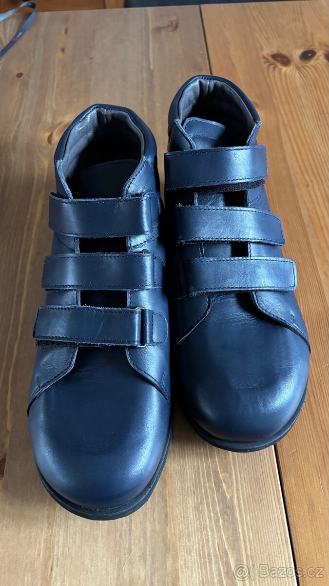 Diabetické kožené boty - ortopedické