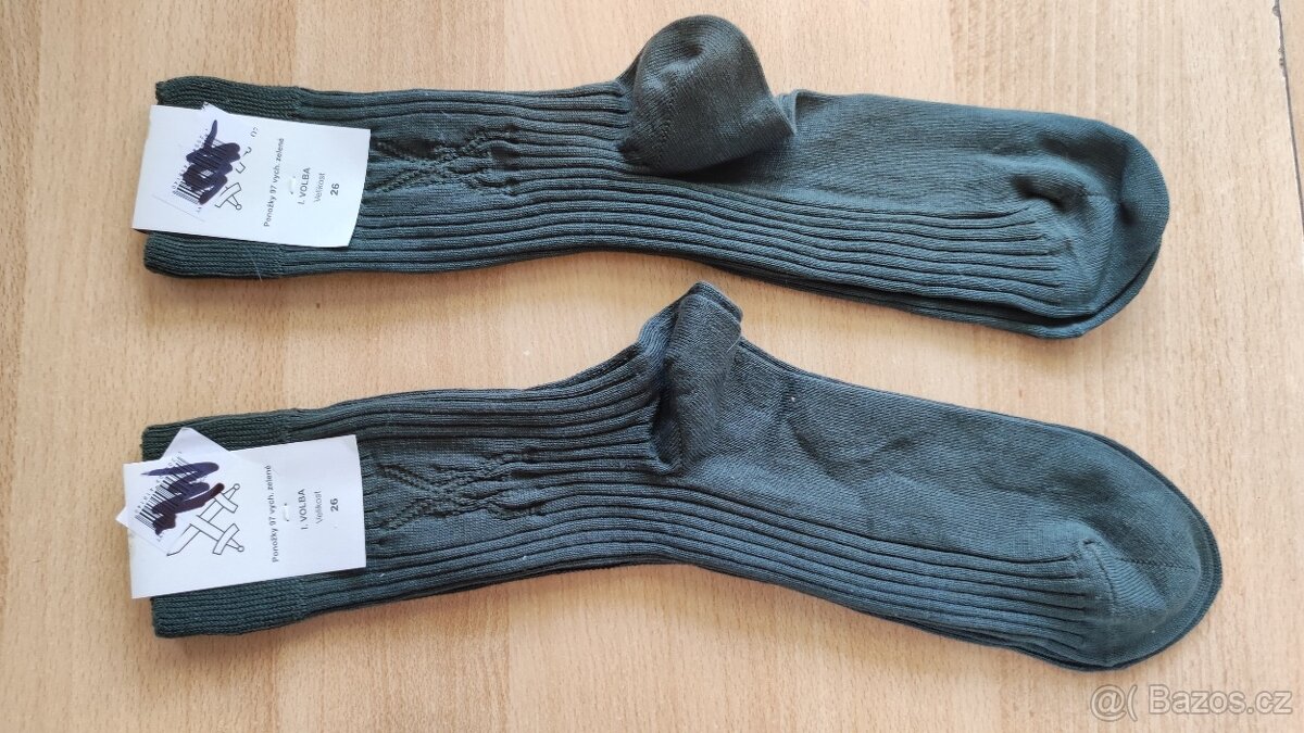 Ponožky 97 vycházkové zelené AČR velikost 26