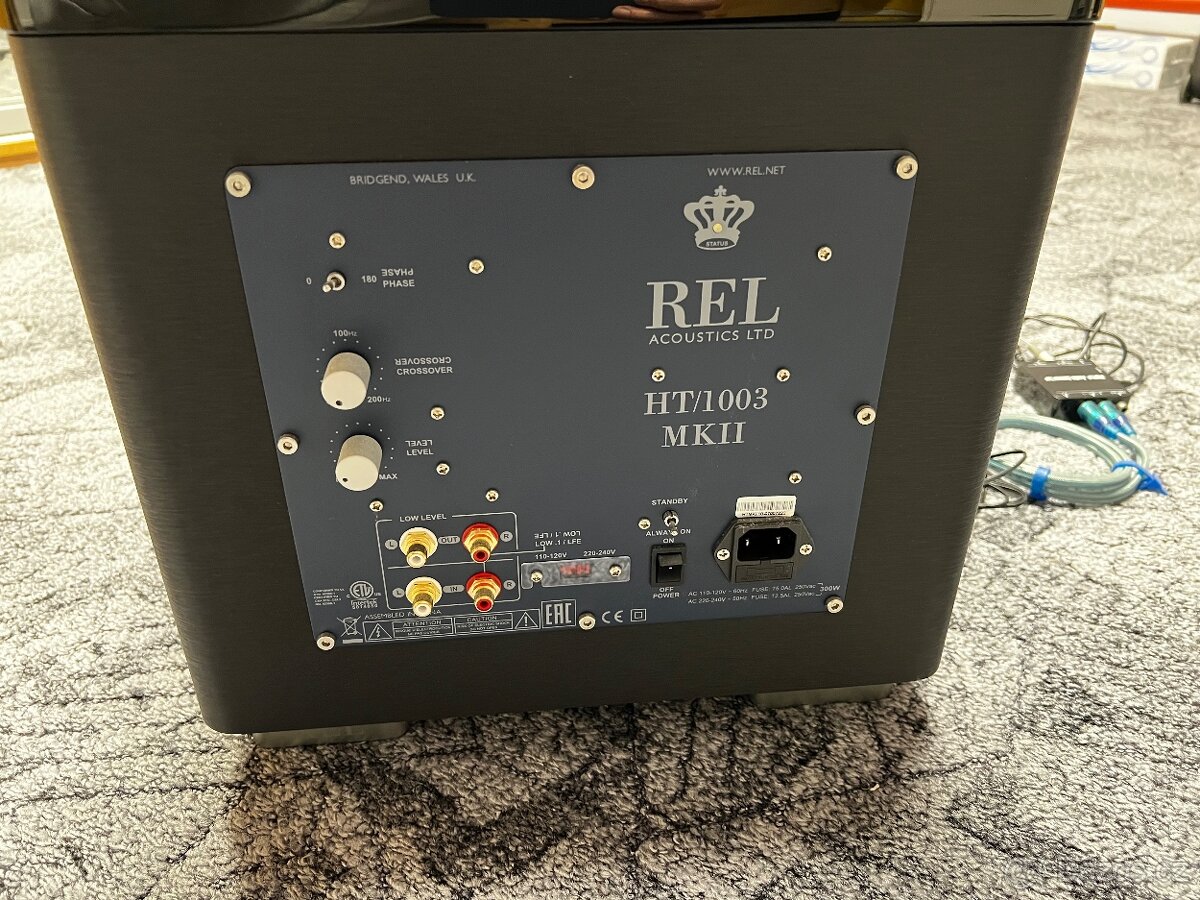 Subwoofer REL HT/1003 MkII s HT-Air a PT-C-DAC