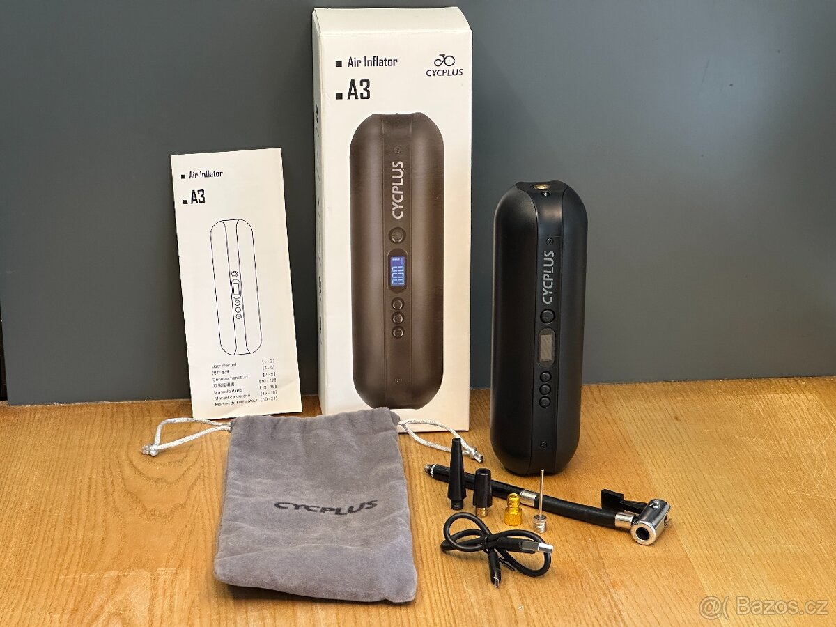 Cycplus A3 elektrická pumpička nabíjecí kompresor, NOVÝ