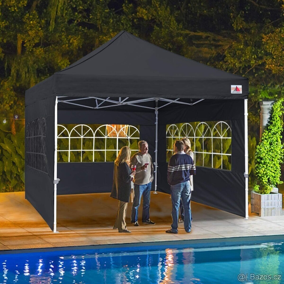 Rychlorozkáldací nůžkový zahradní párty stan 3x3m