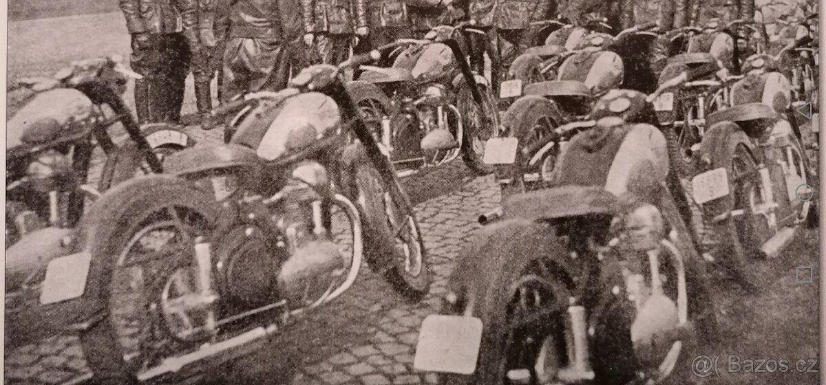 JAWA 500 OHC 00 ŠNEK 1952 ORIGINÁLNÍ STAV