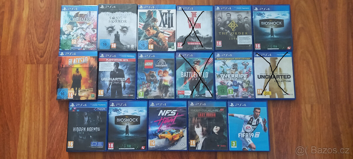 Prodám hry na Playstation 4