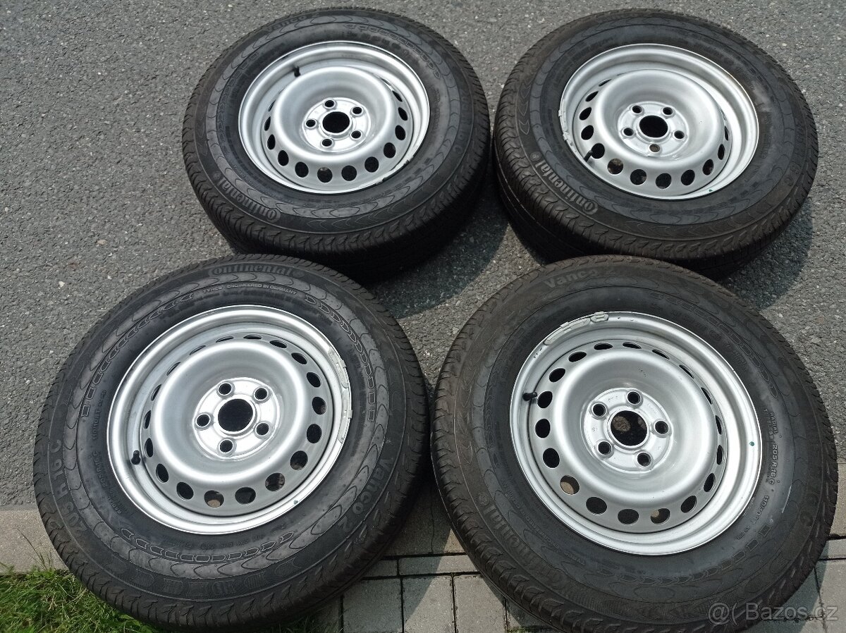 letní zátěžová ,,C" plechová kola 16" ORIGINAL VW AMAROK