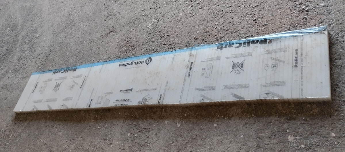 Polykarbonátová deska 210×34 cm – ZA ODVOZ