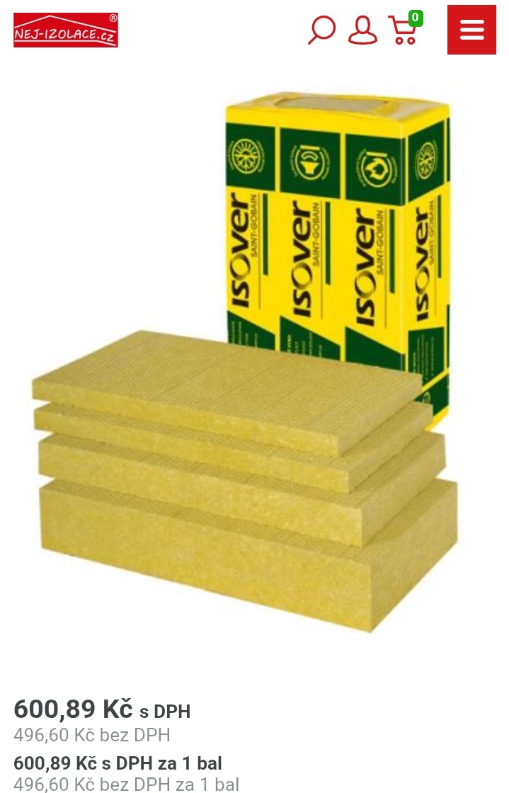 Mineralní vata Isover TF Profi 150 mm