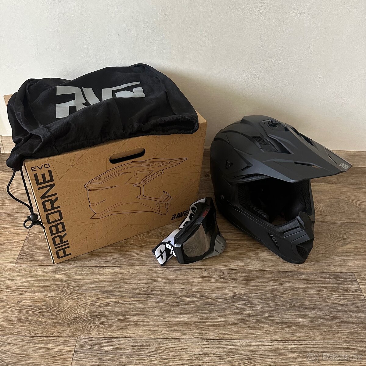 Motokrosová Helma Raven Airborne Evo + MX brýle 100%