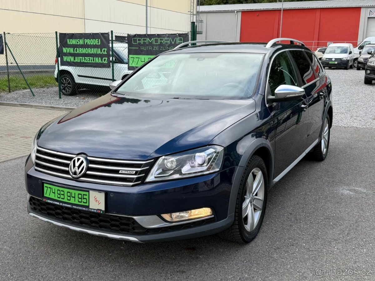 ► VW PASSAT ALLTRACK 2,0 TDI 4x4 - 130 kW- HANDSFREE, TAŽNÉ◄