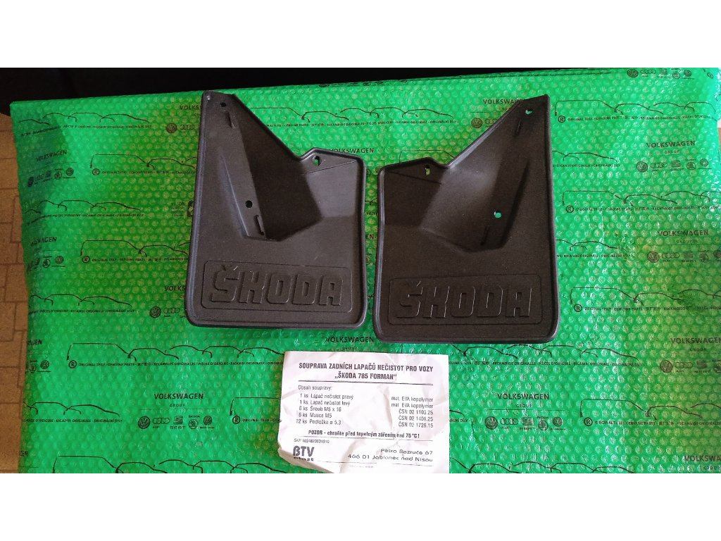 zadní lapače nečistot Škoda Forman 116791390