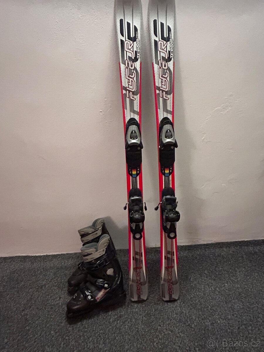 Lyže 130 + lyžařské boty 23,5 Salomon