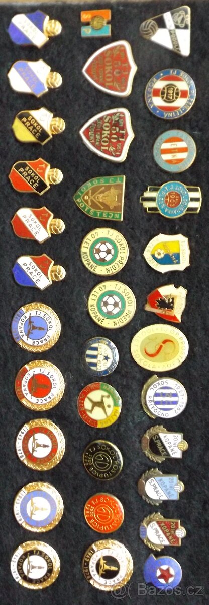 fotbalové sportovní odznaky - SOKOL, kopaná i jiné sporty