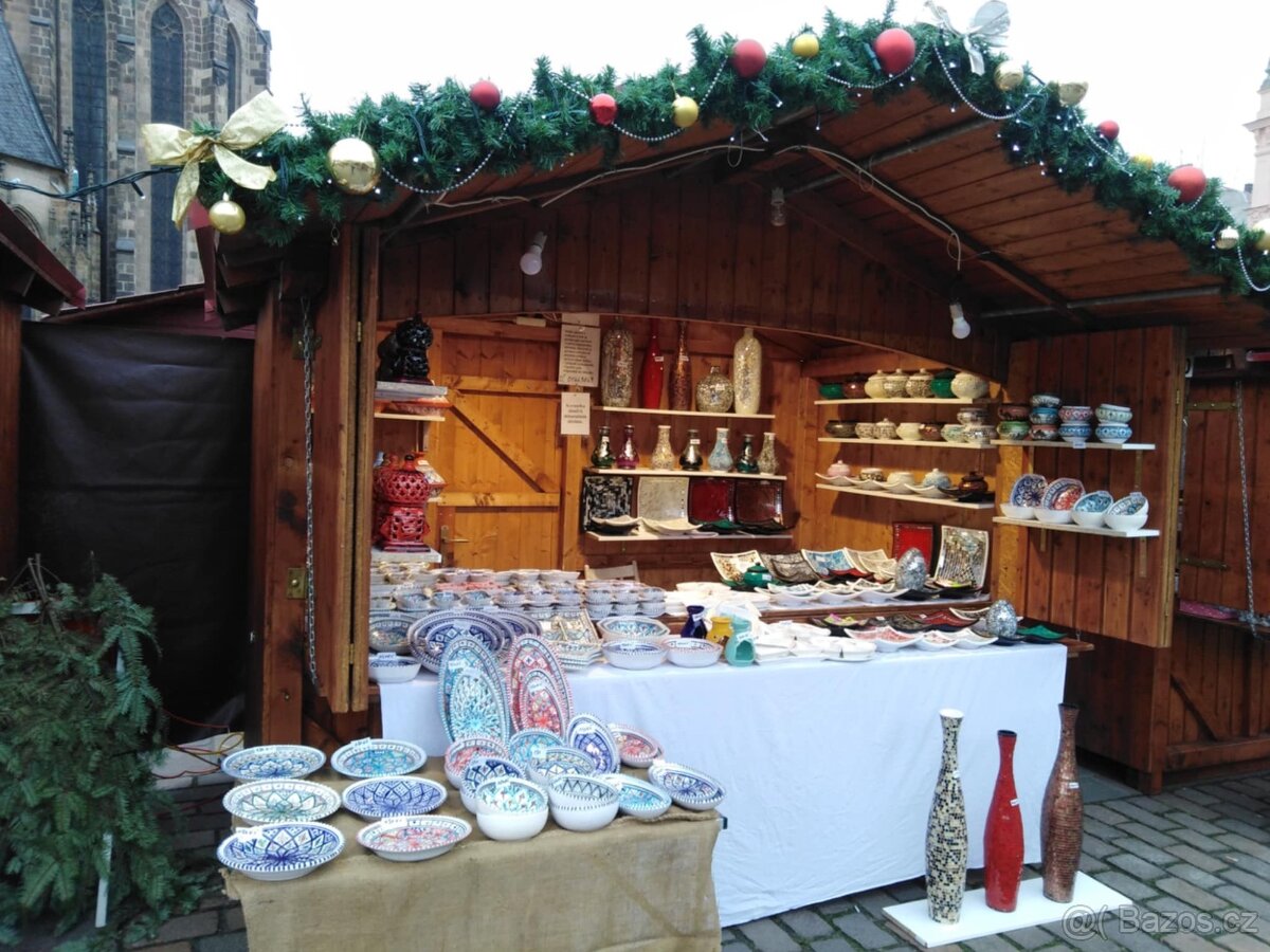 vánoční trhy Praha prodej ve stánku