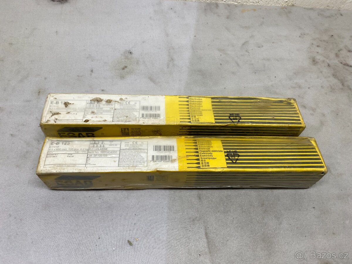 NOVÉ ELEKTRODY ESAB E-B 123, E-B 125 4x450mm 200ks
