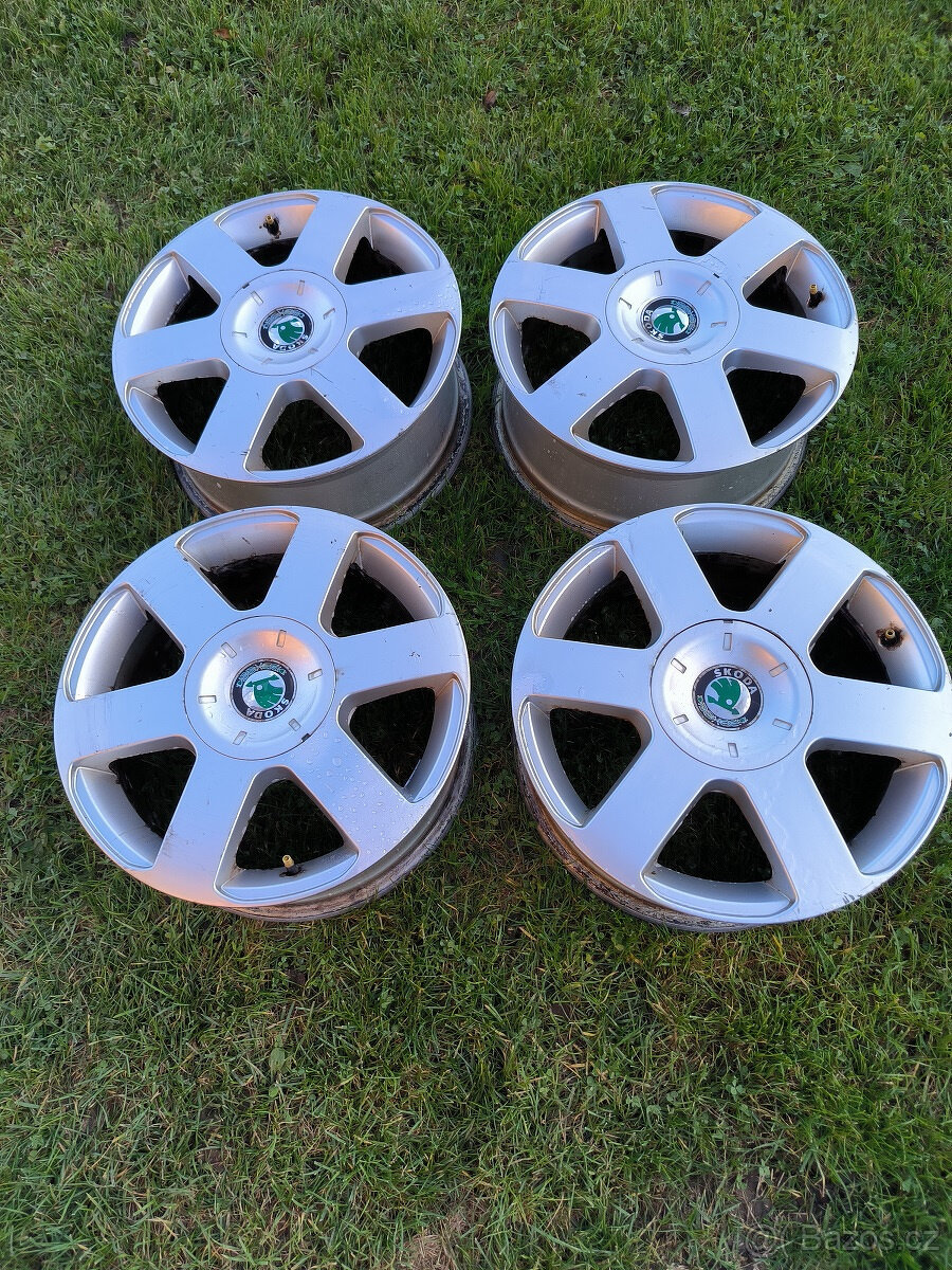4 org. ALU kola ŠKODA 16´, 5x112 OCTAVIA II, III