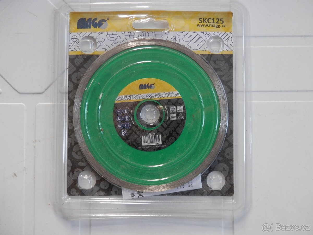 Nový řezný kotouč 125 x 22,2