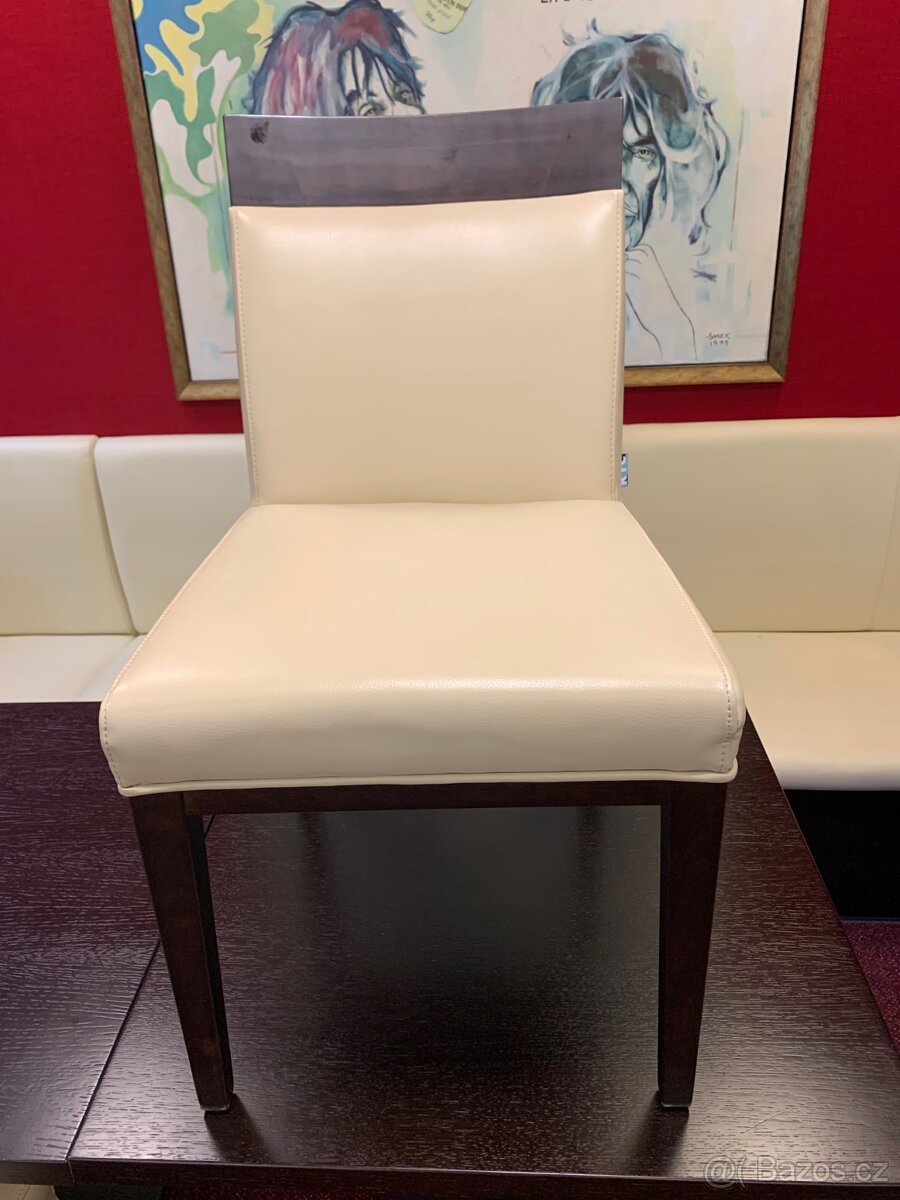 KTC Interier USA kožená béžová židle