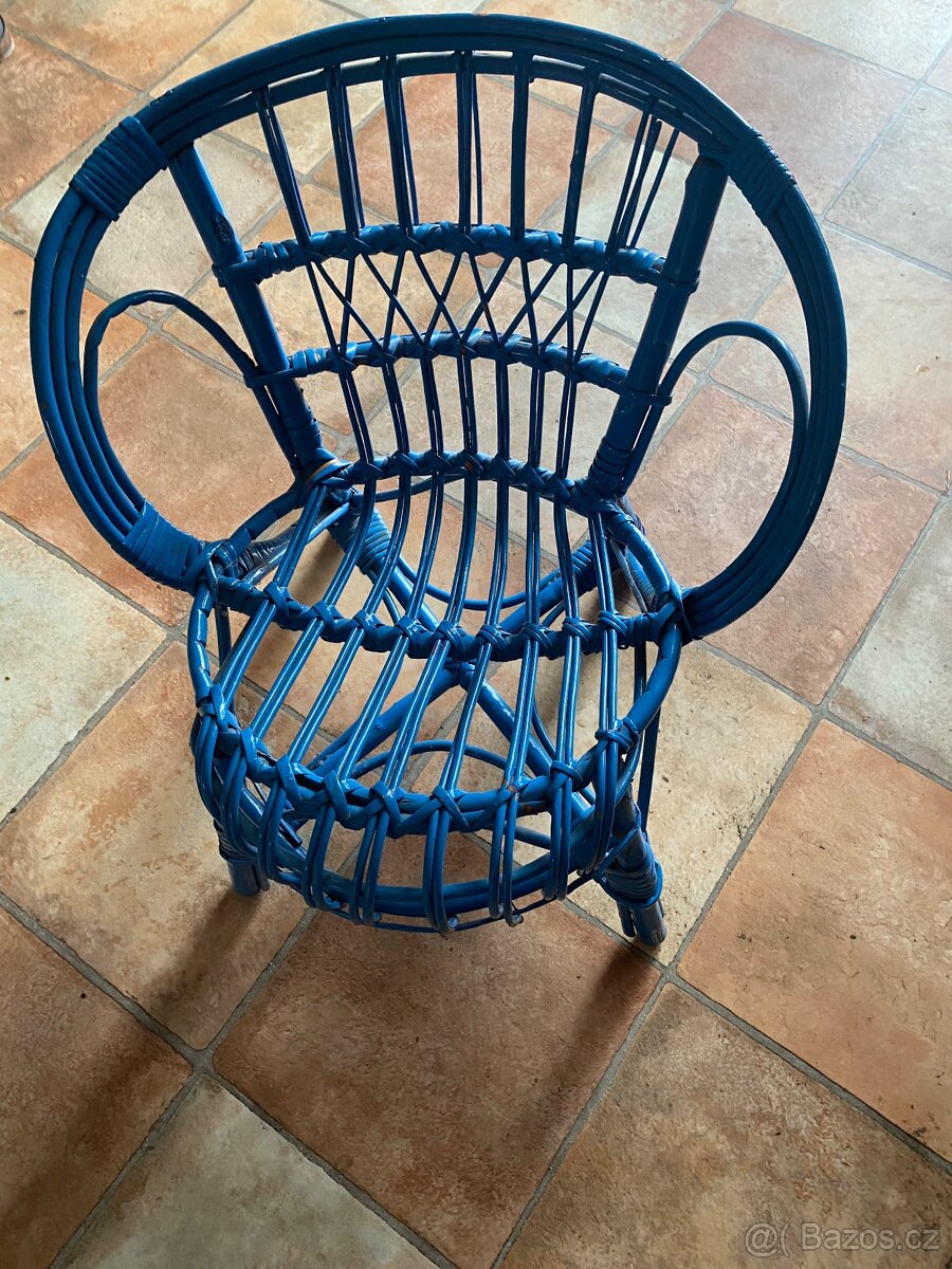 Dětské ratanové křesílko