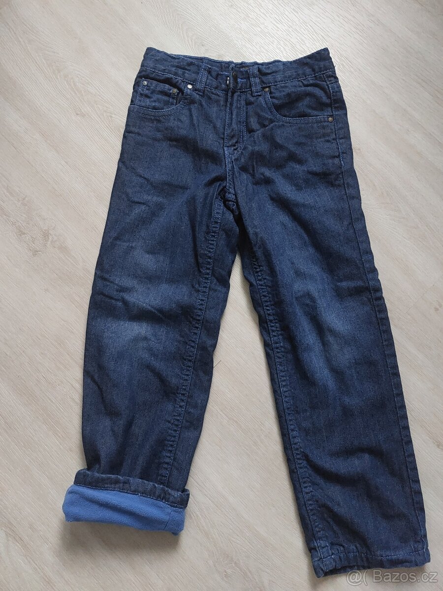 Kalhoty Tchibo, džíny,  vel.116