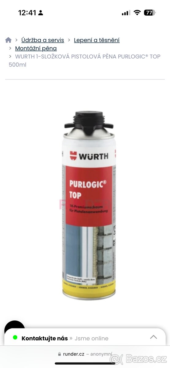 Wurth montážní pěny