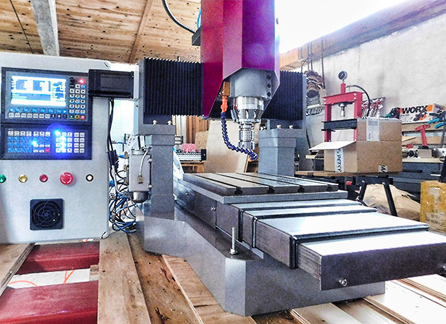 CNC frézka 3D na obrábění kovů, ocel, železo